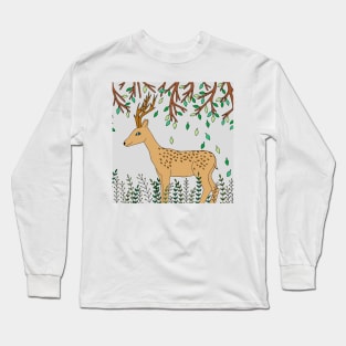 Forest Deer Long Sleeve T-Shirt